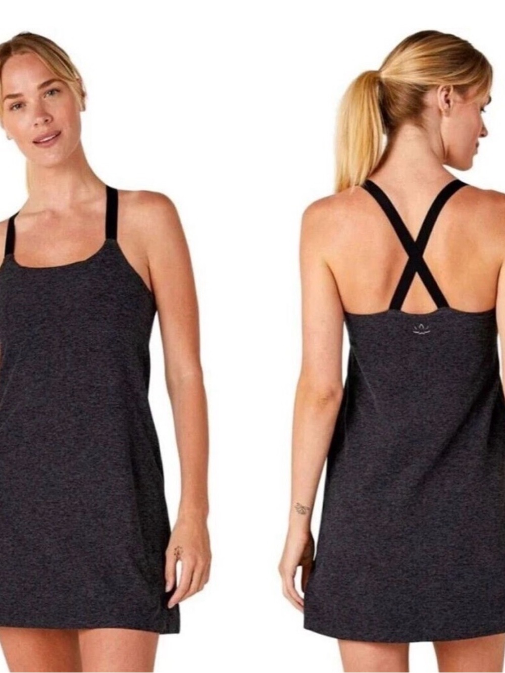 Beyond Yoga Spacedye Move It Dress Large with shelf bra and built in shorts